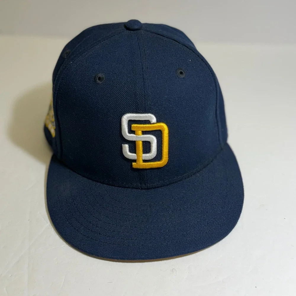 New Era 59FIFTY San Diego Padres Cooperstown 25th Anniversary Hat Navy 6 7/8
